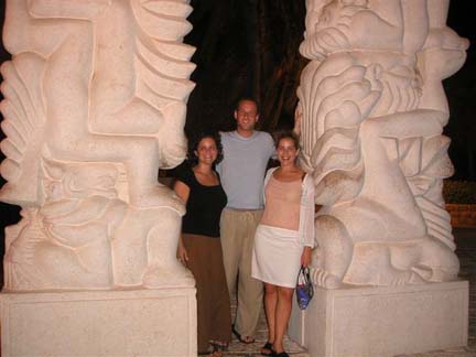 Erica and Matt and Me in Jaffa